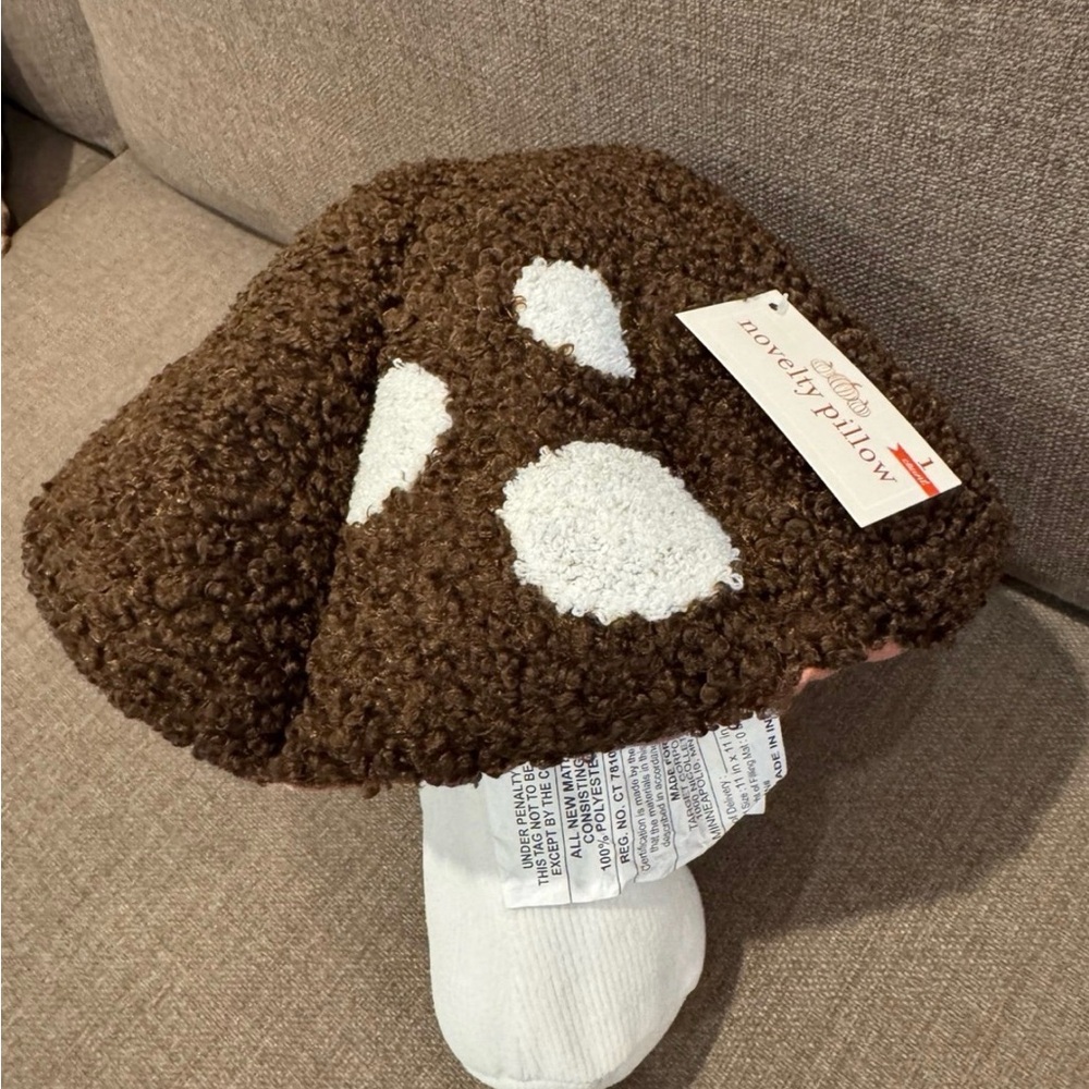 Brown Mushroom Pillow